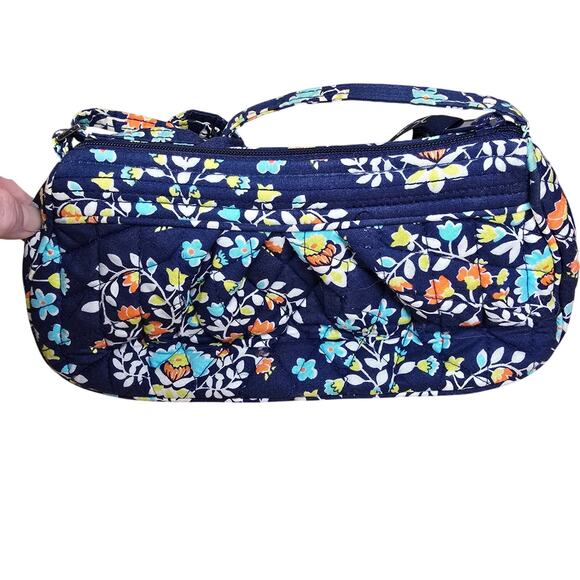 Vera Bradley Floral Chandelier Small Crossbody Top Zip With Coin Purse / Mirror - Picture 7 of 8